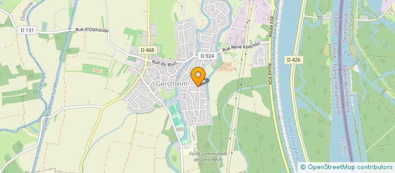 localisation de l'entreprise MONSIEUR FREDERIC FREUND  GERSTHEIM