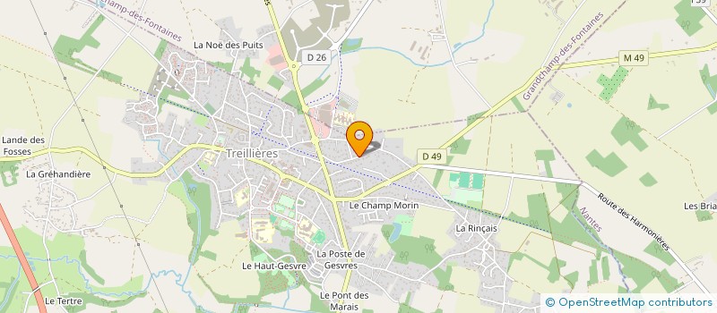 localisation de l'entreprise MONSIEUR FREDERIC FROISSARD à TREILLIERES