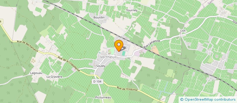 localisation de l'entreprise MONSIEUR FREDERIC FROUSTEY  VERTHEUIL