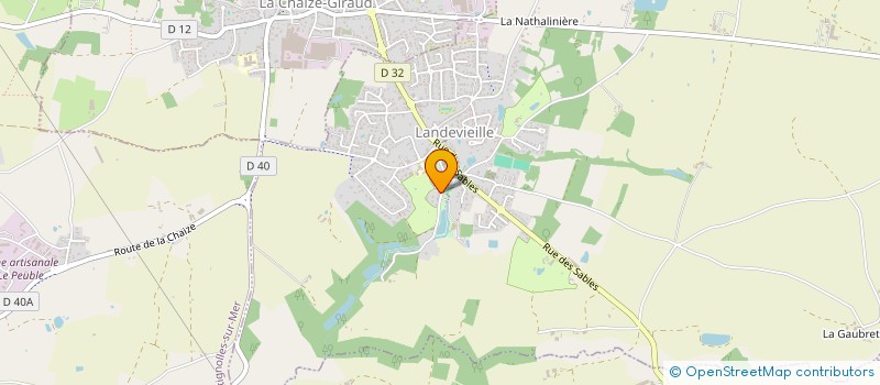 localisation de l'entreprise MONSIEUR FREDERIC FUSEAU à LANDEVIEILLE