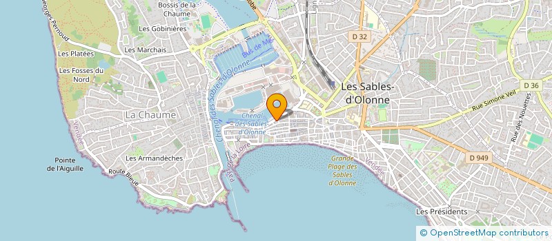 localisation de l'entreprise MONSIEUR FREDERIC GABARD  LES SABLES D'OLONNE