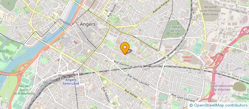 localisation de l'entreprise MONSIEUR FREDERIC GAGNADOUX à ANGERS