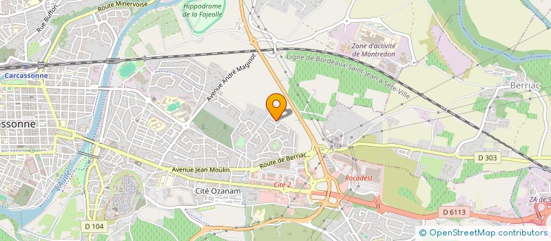 localisation de l'entreprise MONSIEUR FREDERIC GAICH  CARCASSONNE