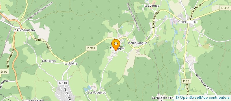 localisation de l'entreprise MONSIEUR FREDERIC GAILLARD  POULE-LES-ECHARMEAUX