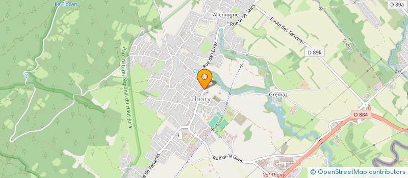 localisation de l'entreprise MONSIEUR FREDERIC GAILLARD  THOIRY