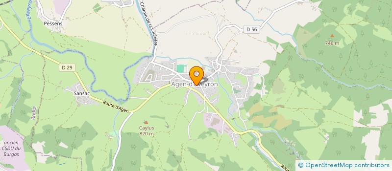 localisation de l'entreprise MONSIEUR FREDERIC GALIBERT  AGEN-D'AVEYRON