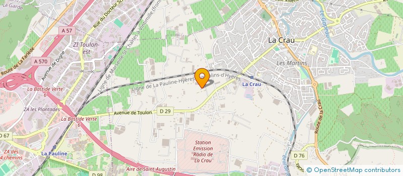 localisation de l'entreprise MONSIEUR FREDERIC GAMERRE  LA CRAU