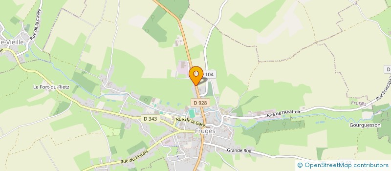 localisation de l'entreprise MONSIEUR FREDERIC GAND  FRUGES