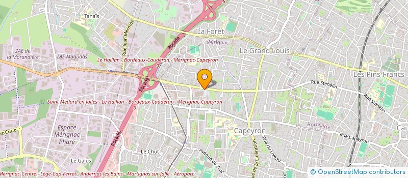 localisation de l'entreprise MONSIEUR FREDERIC GARCIA à MERIGNAC