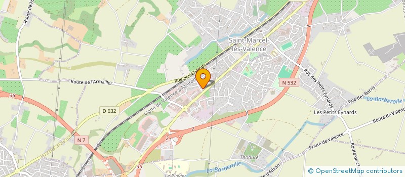 localisation de l'entreprise MONSIEUR FREDERIC GARCIA à SAINT-MARCEL-LES-VALENCE