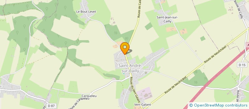 localisation de l'entreprise MONSIEUR FREDERIC GARCIA  SAINT-ANDRE-SUR-CAILLY