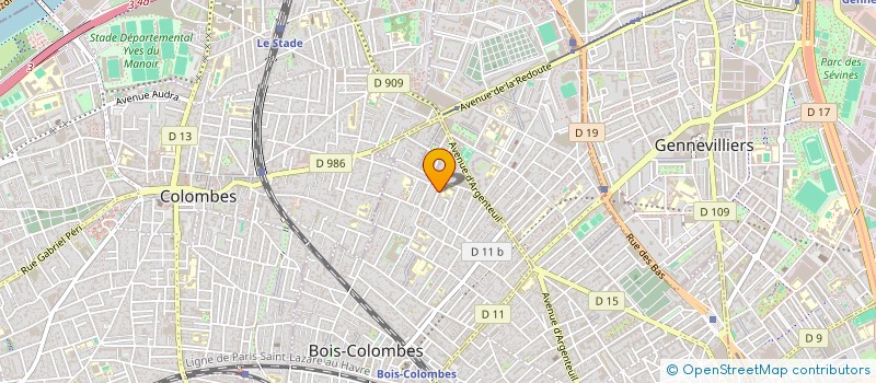 localisation de l'entreprise MONSIEUR FREDERIC GARCIA à BOIS-COLOMBES