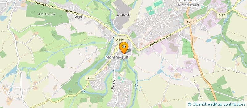 localisation de l'entreprise MONSIEUR FREDERIC GARDAN à MONTREVAULT-SUR-EVRE