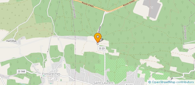 localisation de l'entreprise MONSIEUR FREDERIC GARDE  SAINT-LAURENT-LA-VERNEDE