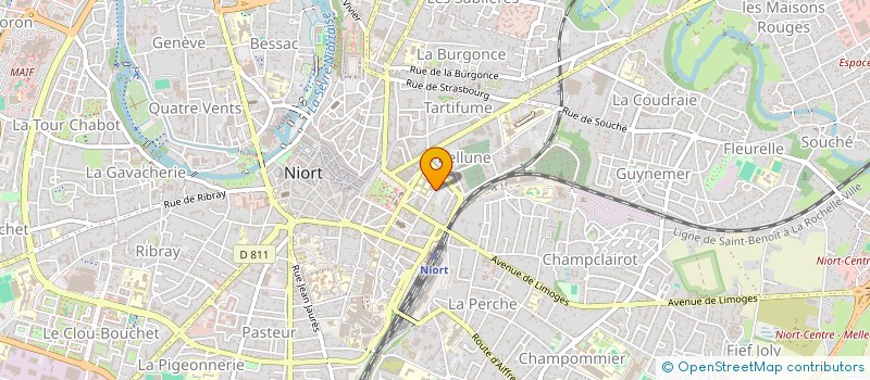 localisation de l'entreprise MONSIEUR FREDERIC GAREM à NIORT
