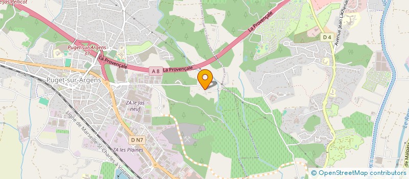 localisation de l'entreprise MONSIEUR FREDERIC GARNERO  PUGET-SUR-ARGENS