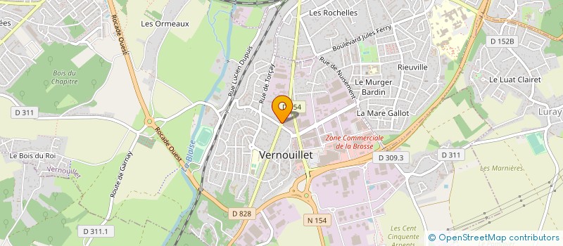 localisation de l'entreprise MONSIEUR FREDERIC GARNIER à VERNOUILLET