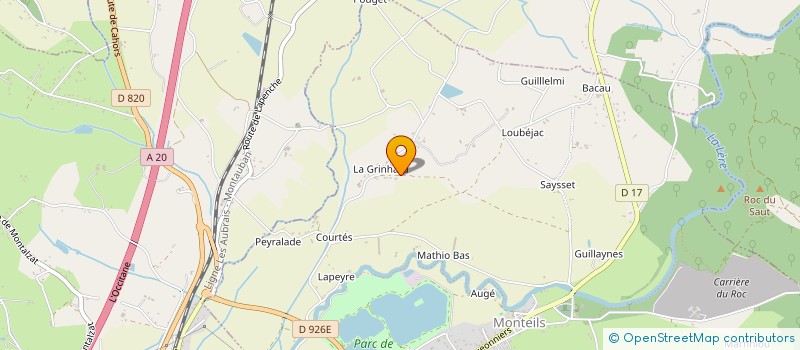 localisation de l'entreprise MONSIEUR FREDERIC GARRIGUES  MONTEILS