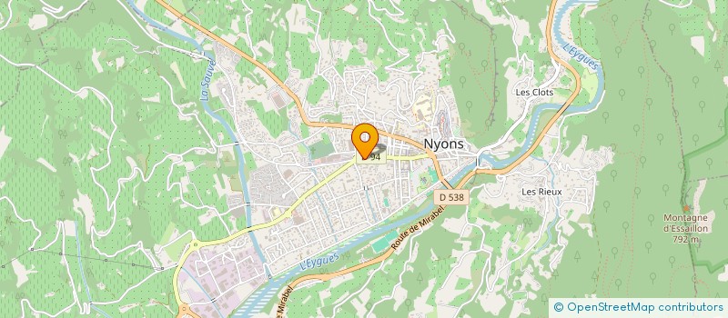 localisation de l'entreprise MONSIEUR FREDERIC GASBARRE à NYONS