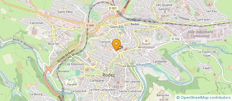 localisation de l'entreprise MONSIEUR FREDERIC GASCOIN à RODEZ