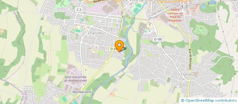 localisation de l'entreprise MONSIEUR FREDERIC GASPAR  CHARVIEU-CHAVAGNEUX