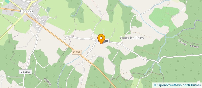 localisation de l'entreprise MONSIEUR FREDERIC GASSER  COURS-LES-BAINS