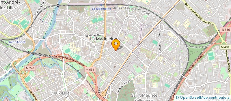 localisation de l'entreprise MONSIEUR FREDERIC GATTE à LA MADELEINE