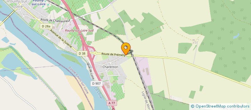 localisation de l'entreprise MONSIEUR FREDERIC GAUDELET à POUILLY-SUR-LOIRE