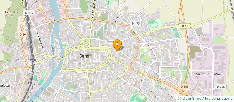 localisation de l'entreprise MONSIEUR FREDERIC GAUTHIER  SENS