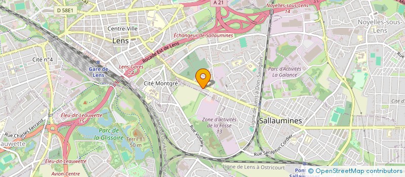 localisation de l'entreprise MONSIEUR FREDERIC GAUTIER  SALLAUMINES