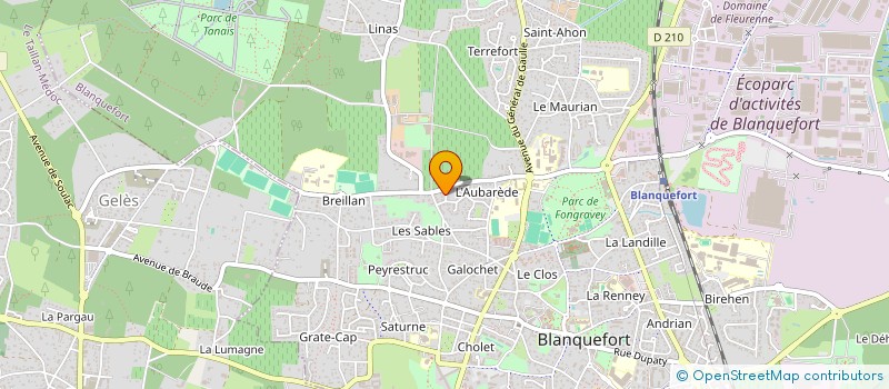 localisation de l'entreprise MONSIEUR FREDERIC GAUTIER à BLANQUEFORT