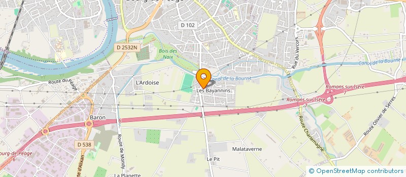 localisation de l'entreprise MONSIEUR FREDERIC GAUVIN à BOURG-DE-PEAGE