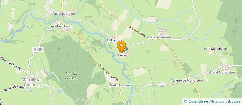 localisation de l'entreprise MONSIEUR FREDERIC GAYET à VAUDEBARRIER
