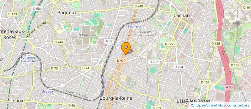 localisation de l'entreprise MONSIEUR FREDERIC GAZEAUX à BOURG-LA-REINE