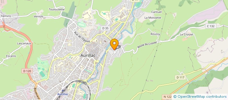 localisation de l'entreprise MONSIEUR FREDERIC GEAY à AURILLAC