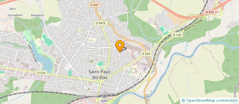 localisation de l'entreprise MONSIEUR FREDERIC GEAY à SAINT-PAUL-LES-DAX