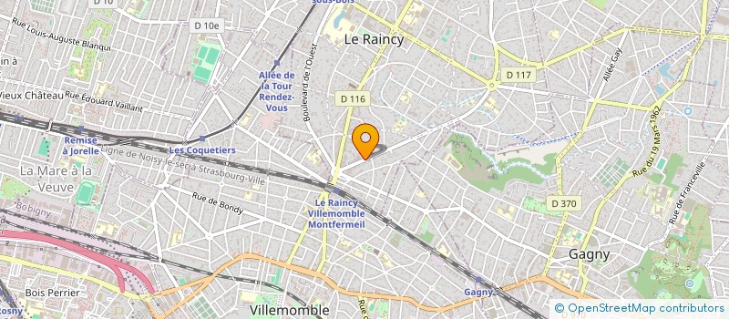 localisation de l'entreprise MONSIEUR FREDERIC GELLERT  LE RAINCY