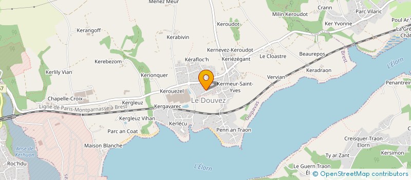 localisation de l'entreprise MONSIEUR FREDERIC GENDRON  GUIPAVAS