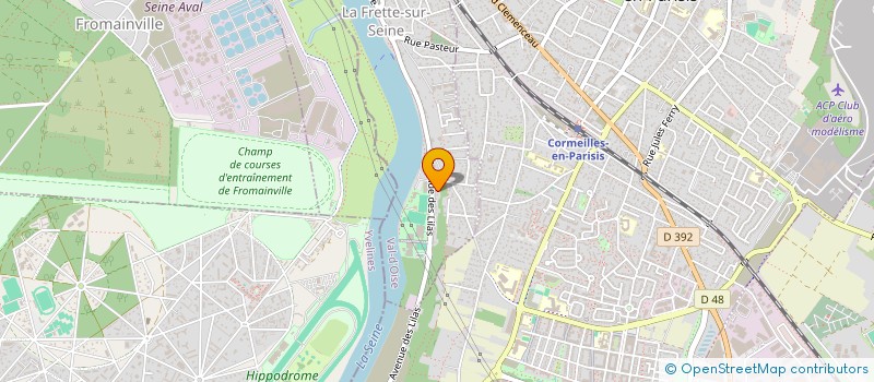 localisation de l'entreprise MONSIEUR FREDERIC GENSSE  LA FRETTE-SUR-SEINE