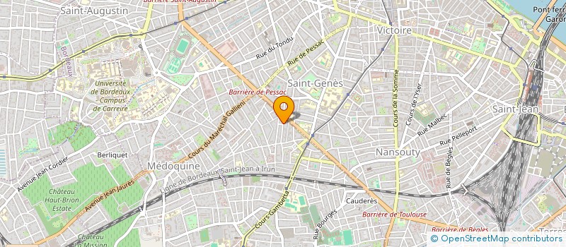 localisation de l'entreprise MONSIEUR FREDERIC GEOFFROY  TALENCE