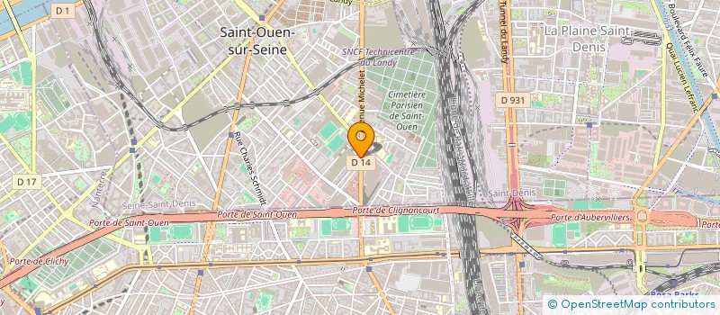 localisation de l'entreprise MONSIEUR FREDERIC GEORGES à SAINT-OUEN-SUR-SEINE