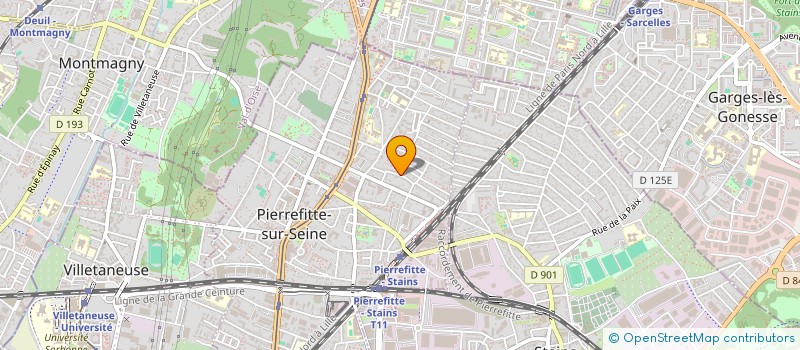 localisation de l'entreprise MONSIEUR FREDERIC GEORGES BALU  PIERREFITTE-SUR-SEINE