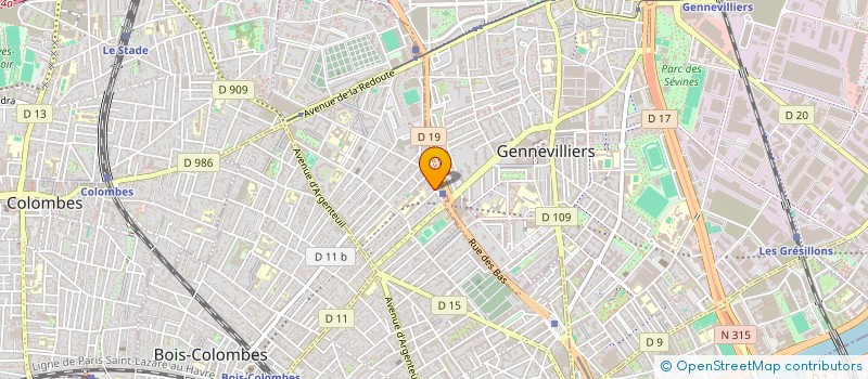 localisation de l'entreprise MONSIEUR FREDERIC GERALDES à ASNIERES-SUR-SEINE