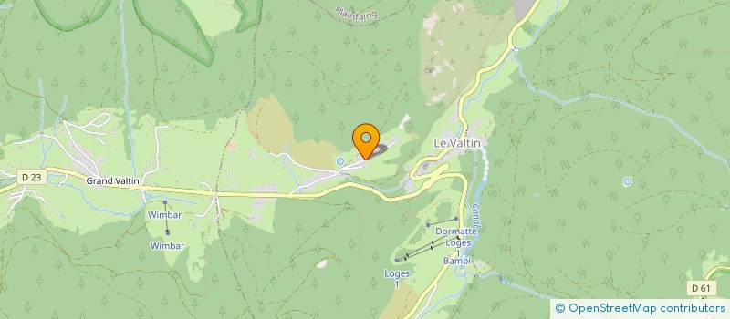 localisation de l'entreprise MONSIEUR FREDERIC GERARD  LE VALTIN