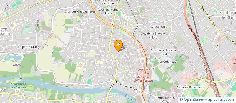 localisation de l'entreprise MONSIEUR FREDERIC GERARD à OLIVET