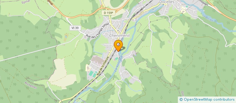 localisation de l'entreprise MONSIEUR FREDERIC GERARDIN  CHENIMENIL