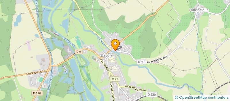 localisation de l'entreprise MONSIEUR FREDERIC GERMAIN  BAYON