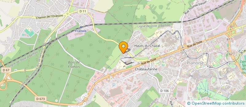 localisation de l'entreprise MONSIEUR FREDERIC GIBAUD  BESANCON