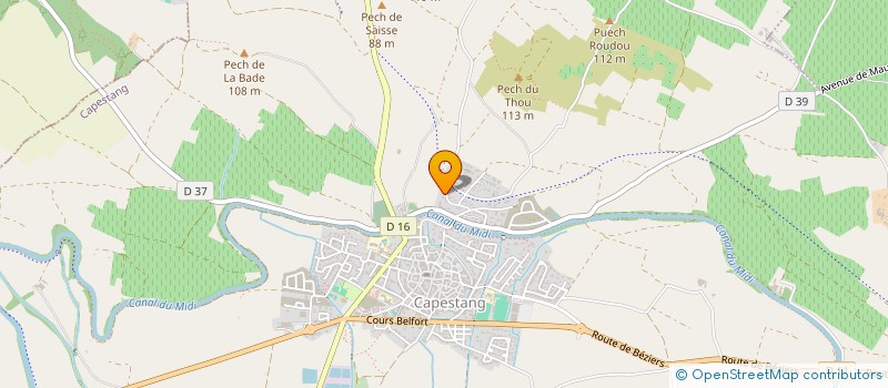 localisation de l'entreprise MONSIEUR FREDERIC GIL  CAPESTANG