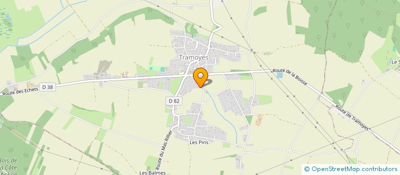 localisation de l'entreprise MONSIEUR FREDERIC GILLY  TRAMOYES